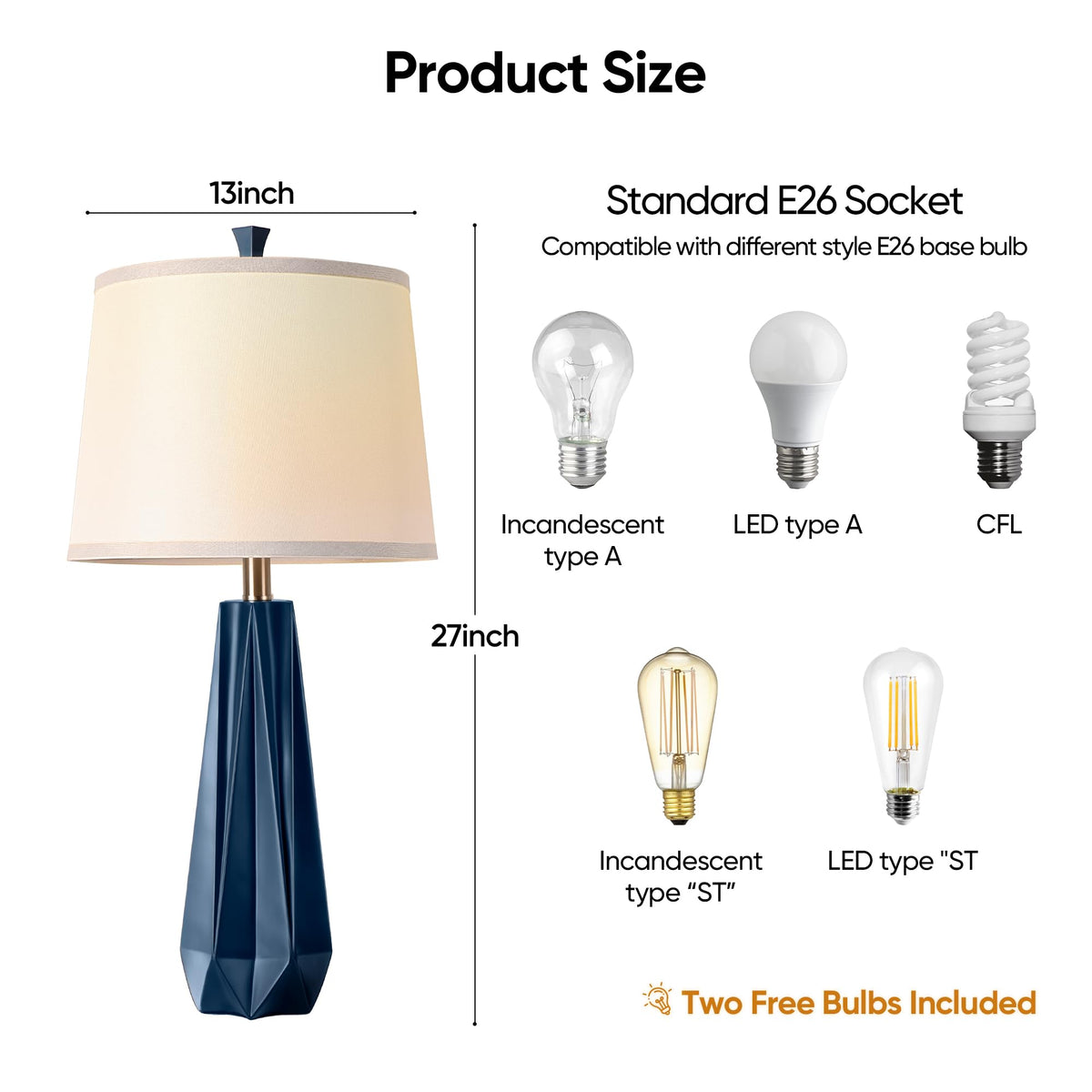 WIHTU bedroom and living room nightstand lamps for versatile spaces.