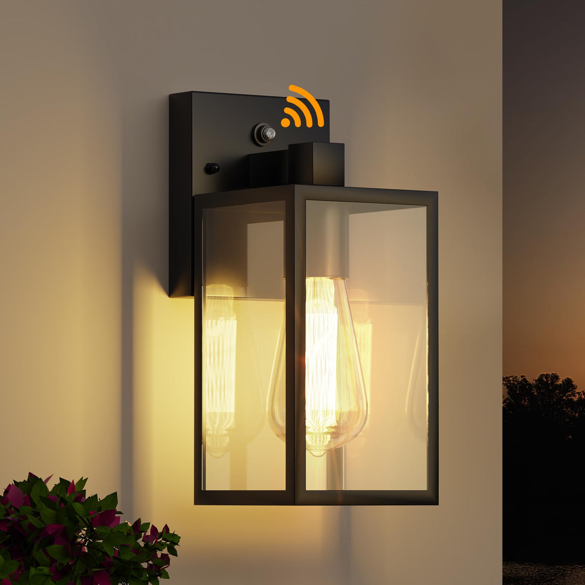 WIHTU dusk-to-dawn wall light porch illuminates entryways automatically for safer evenings.