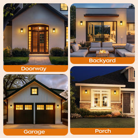 WIHTU easy-install outdoor light brings quick ambiance to porches.