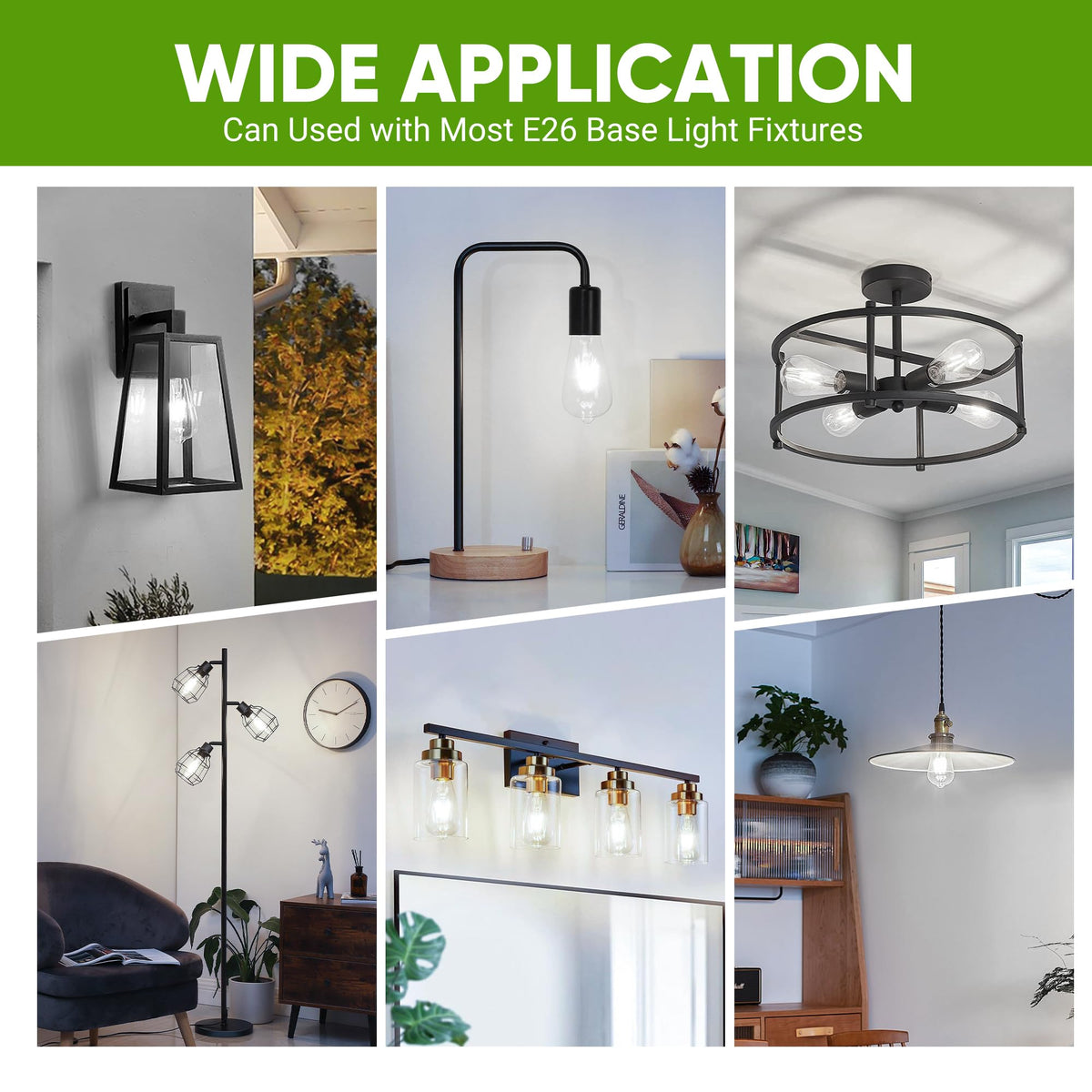 WIHTU vanity light bulb provides clear task lighting in bathrooms.