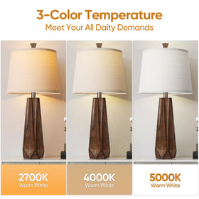 WIHTU lamp rotary switch enabling 3-color temperature for mood lighting