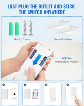 WILAWELS battery-included remotes ready to use out of the box