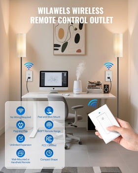 WILAWELS easy installation with included adhesive strips and screws