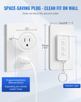 WILAWELS expandable system allows adding remotes or outlets smoothly.