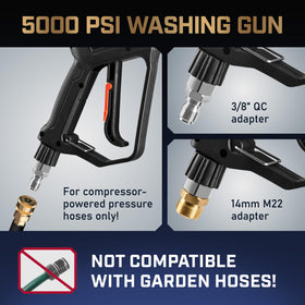 Wild Cricket Tools 360° swivel avoids hose twisting for smoother cleaning sessions.