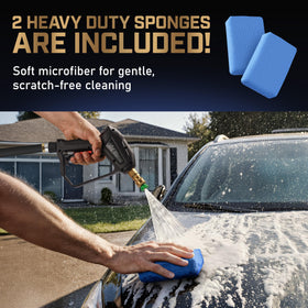 Wild Cricket Tools color coded nozzles provide versatile spray options for different surfaces.