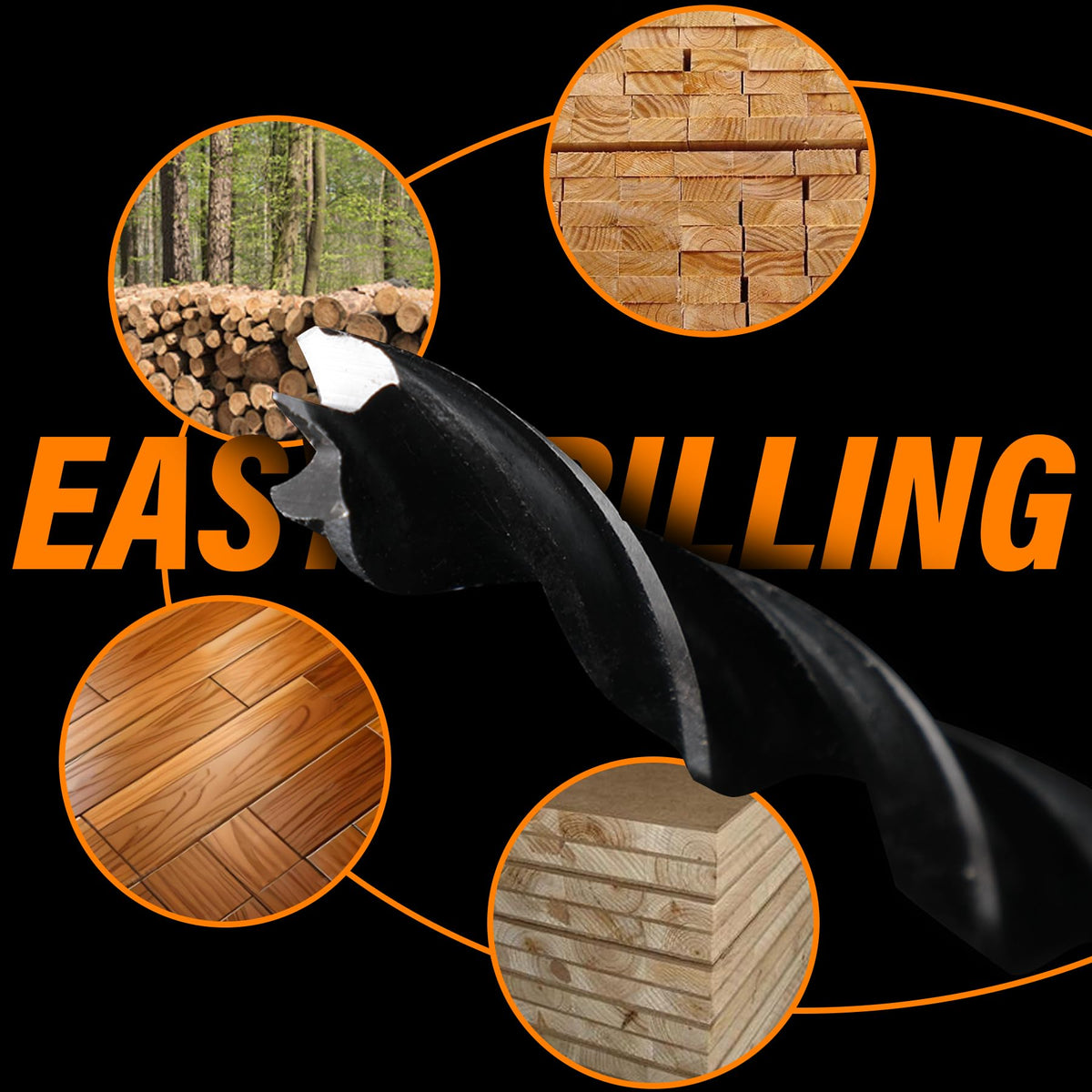 Versatile WildBossy bits handle beech, walnut, plywood, acrylic, and more for DIY projects