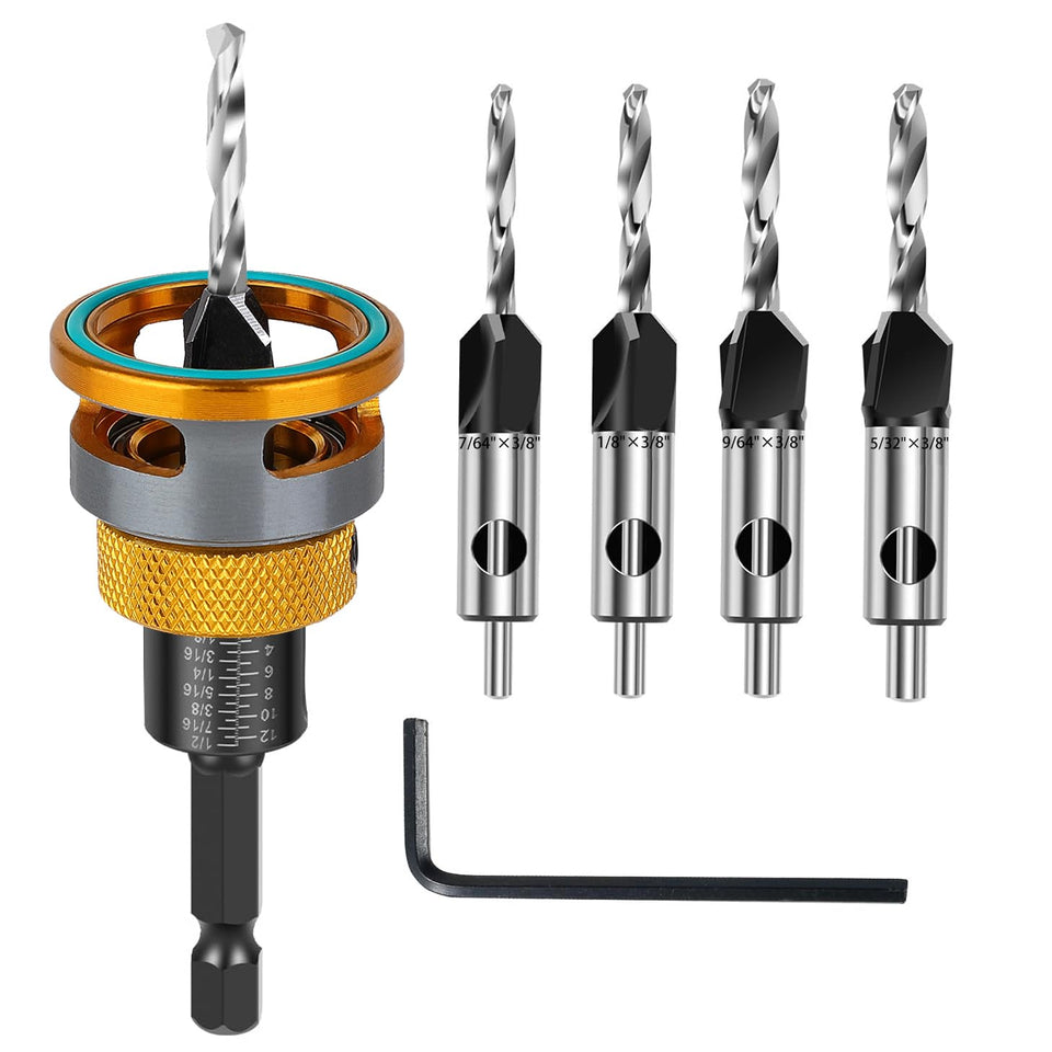WildBossy countersink 4pc set in a box, ideal for tidy tool storage.