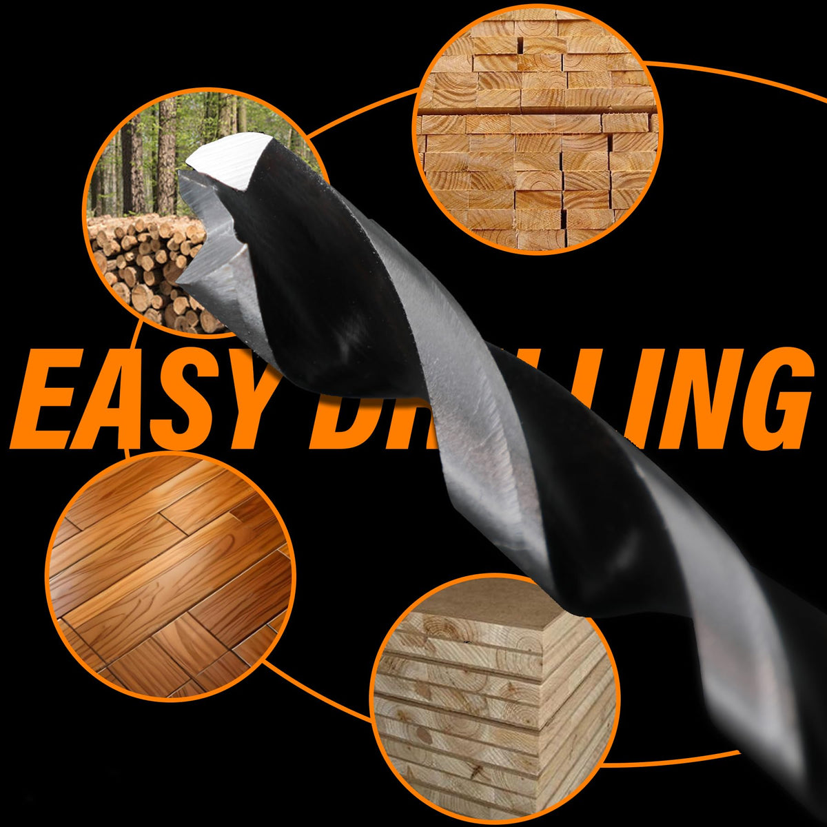 WildBossy drill bit holder keeps bits organized.