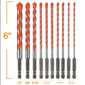 WildBossy hex shank masonry bits fit most drills reliably