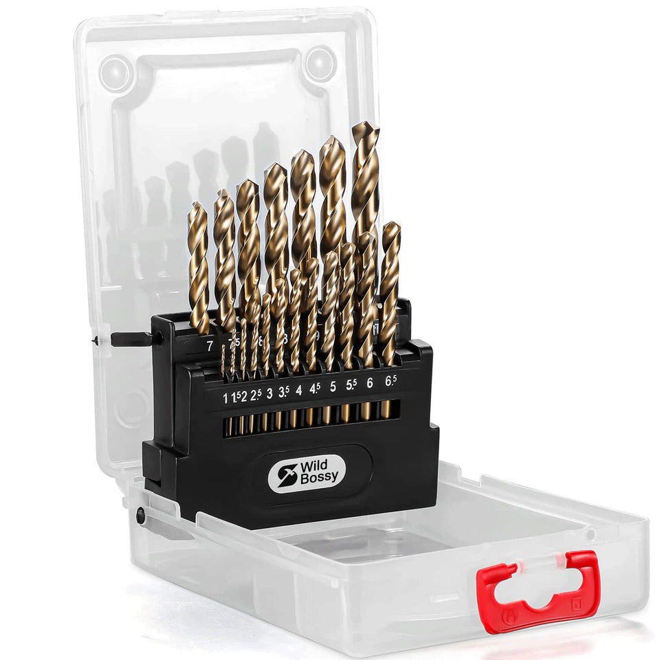 WildBossy M35 cobalt drill bit 1mm for precise metal drilling with clean chips