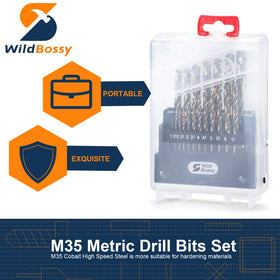 WildBossy M35 cobalt drill bit 3mm for cast iron and tough alloys