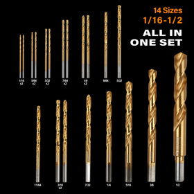 WildBossy M35 cobalt drill bits storage case keeps bits organized.