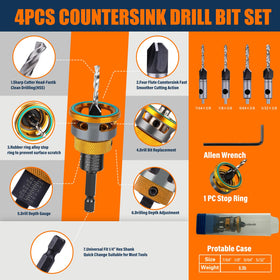 WildBossy pilot bit 7-64x3-8 for precise pilot drilling in wood.