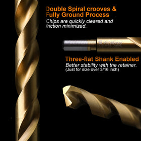 WildBossy Ti surface coating minimizes wear during drilling.