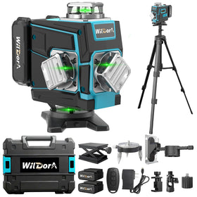 Wildora laser level with green 4D visibility for clear room layouts