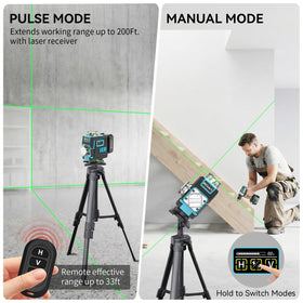 Wildora laser level in outdoor Pulse mode up to 200 ft