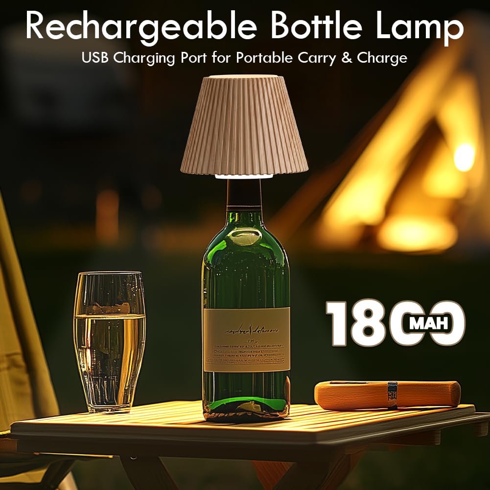 WILIT bottle light for indoor and outdoor spaces delivers warm glow