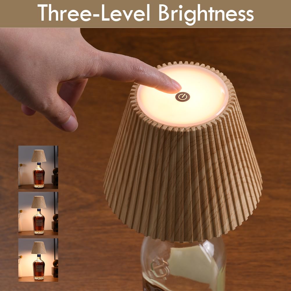 WILIT compact LED bottle light enhances wine bar or room decor