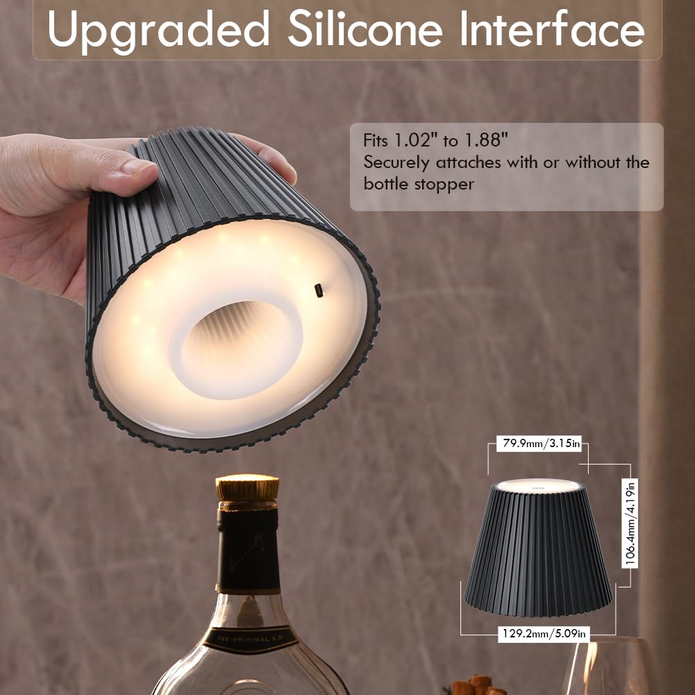 WILIT Nightstand Lamp provides cozy bedside light without cords.