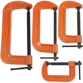 WILLBOND 4 Pcs C Clamps 3-inch closeup highlights sturdy steel and smooth sliding action.
