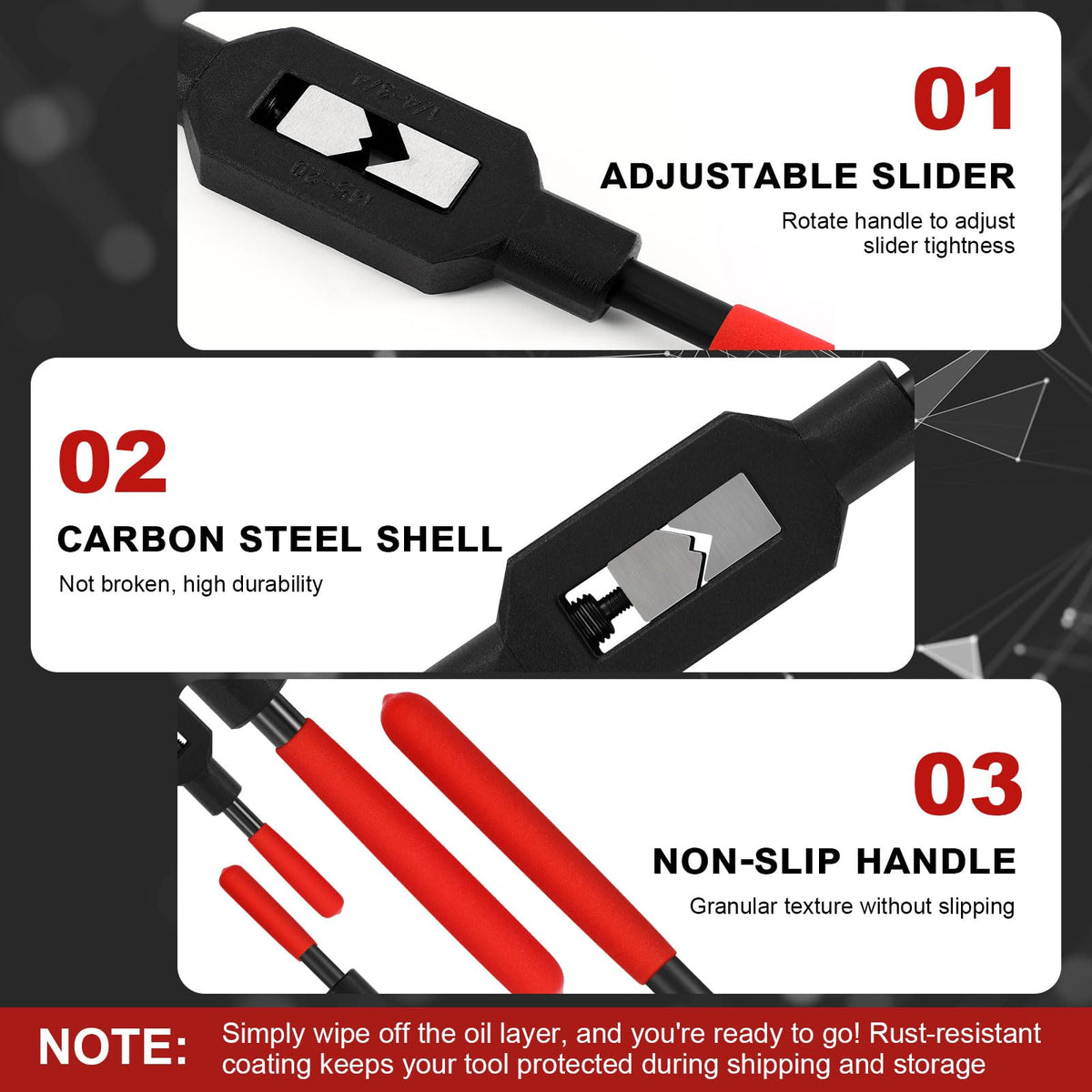 WILLBOND two-pack tap wrenches ready for drilling, reaming, and tapping tasks.