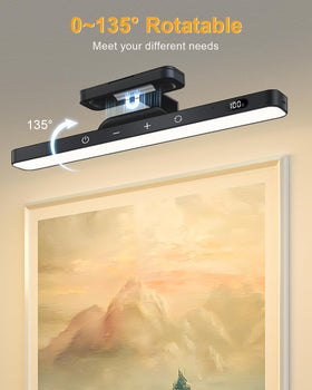 WILLED picture light provides five dimming levels for precise lighting.