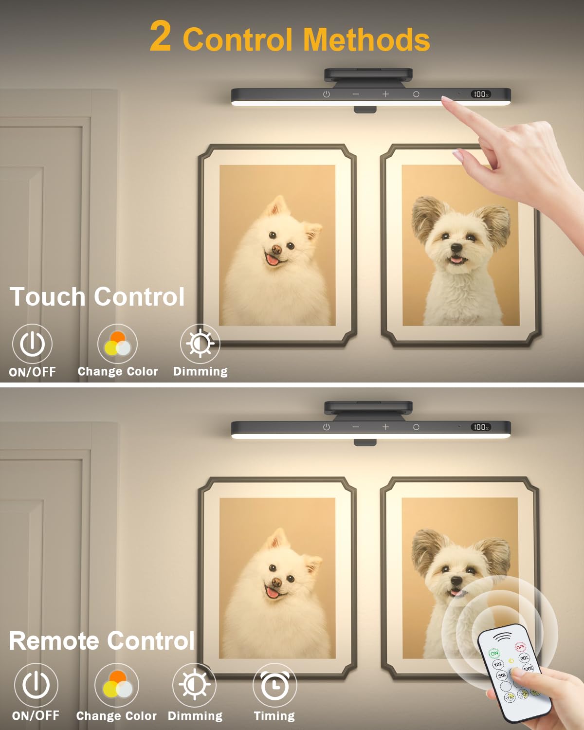 WILLED 3W light remote control enables quick dimming and timer setup.