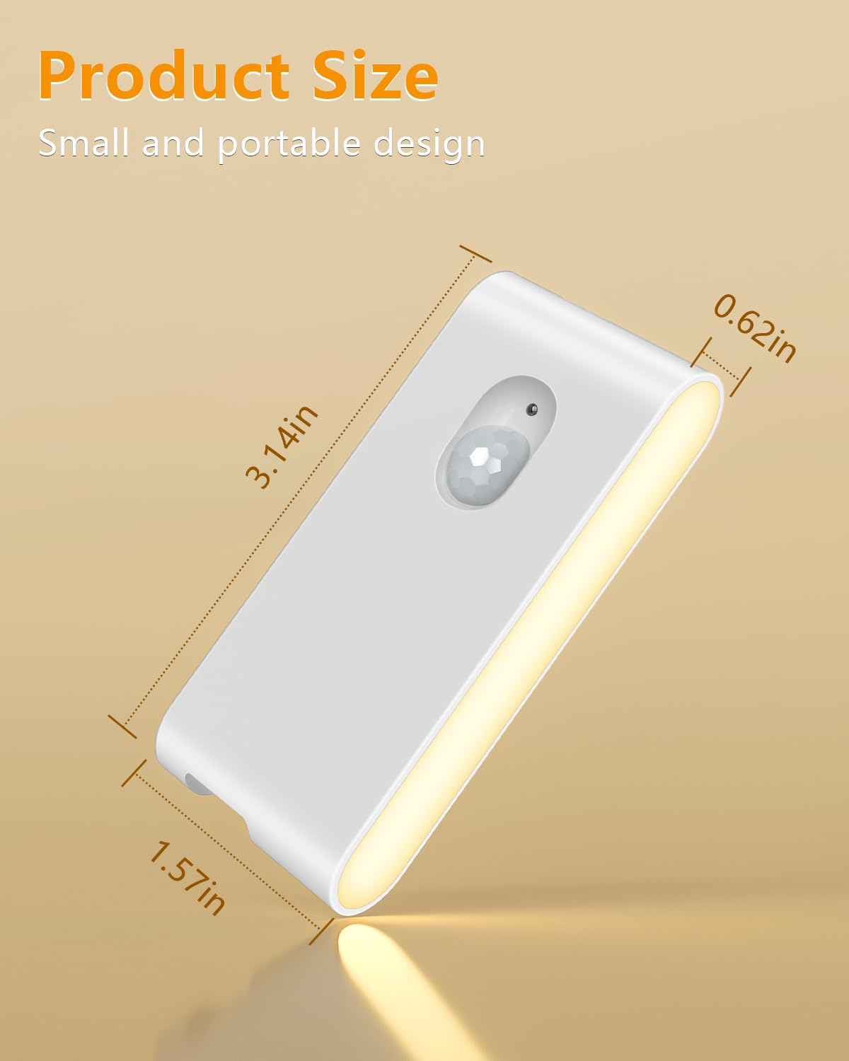 WILLED compact night light is portable for travel and quick setup