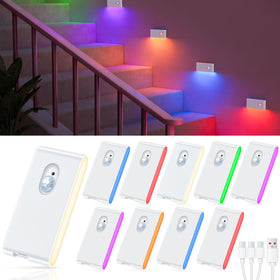 WILLED motion sensor night light on stairs showing safe path lighting