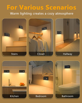 WILLED motion sensor night light activated by movement for hands-free visibility.