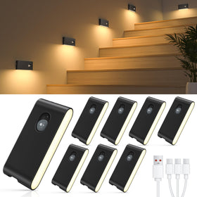 WILLED stair lights indoor with magnetic attachment for easy mounting.