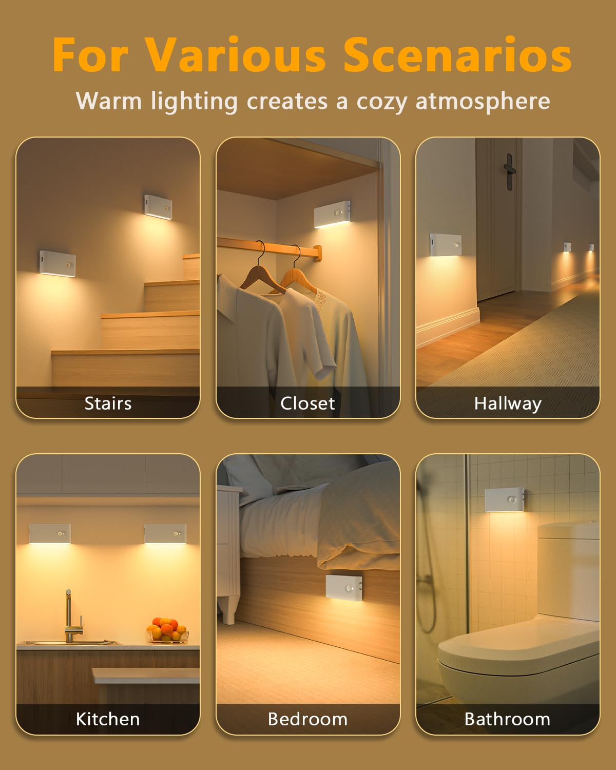 WILLED warm white glow brightens hallways and bedrooms with a gentle ambience.