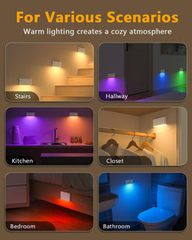 WILLED motion-sensor stair light activates with movement for safety
