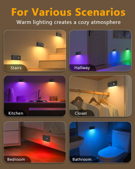 WILLED stair lights motion-sensor activation for hands-free lighting.