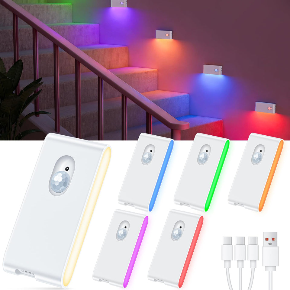 WILLED stair lights RGB color changing glow enhances safety on stairs
