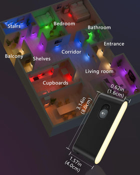 WILLED stair lights versatile-placement fit stairs, cabinets, hallways and more.