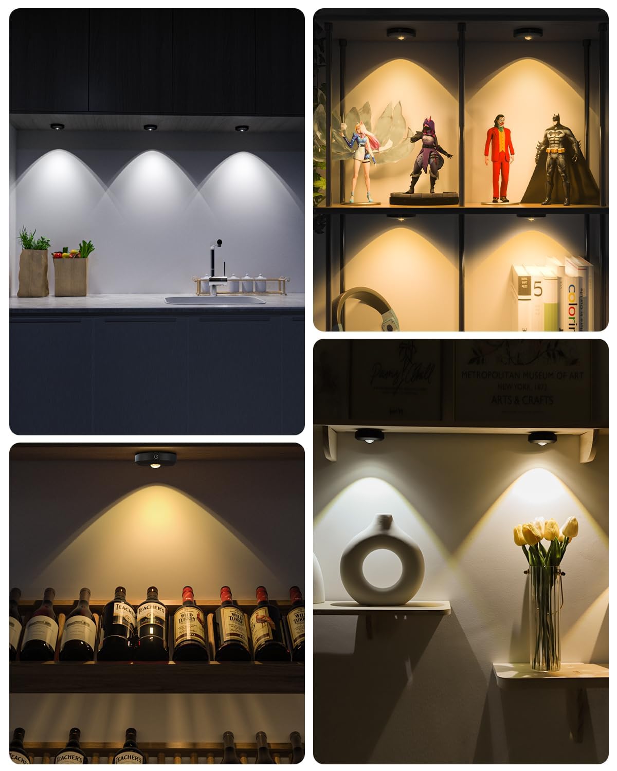 WILLED under-cabinet light with dimmable brightness and three color temperatures.