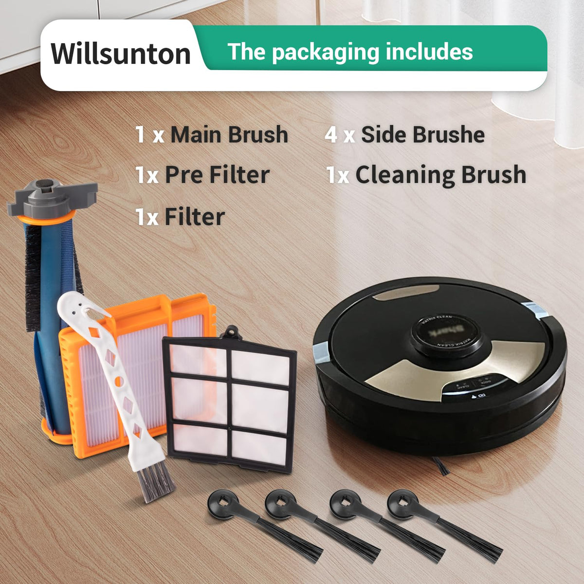 Willsunton AV2510S cleaning brush enables easy maintenance