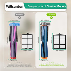 Willsunton AV2510S side brush 1 for thorough edge cleaning