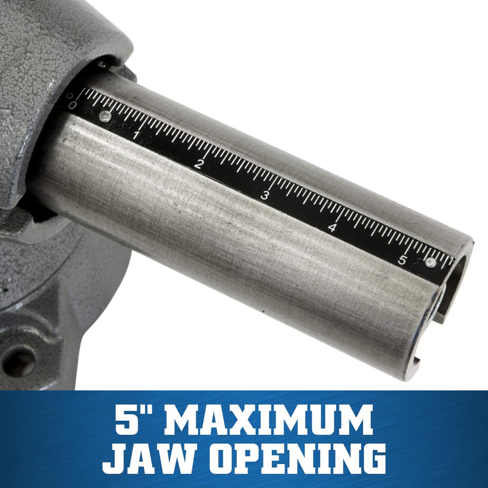 Built-in anvil on Wilton bench vise facilitates forming and contours.