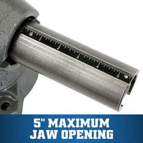 Built-in anvil on Wilton bench vise facilitates forming and contours.
