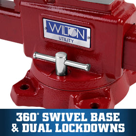 Wilton Utility Bench Vise base with 360-degree swivel and stable foundation