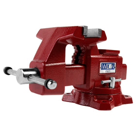 Wilton Utility Bench Vise front view showing 360-degree swivel base for versatile clamping
