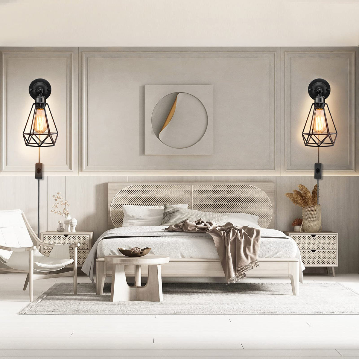 WimiSom headboard bedroom wall light offers cozy reading light