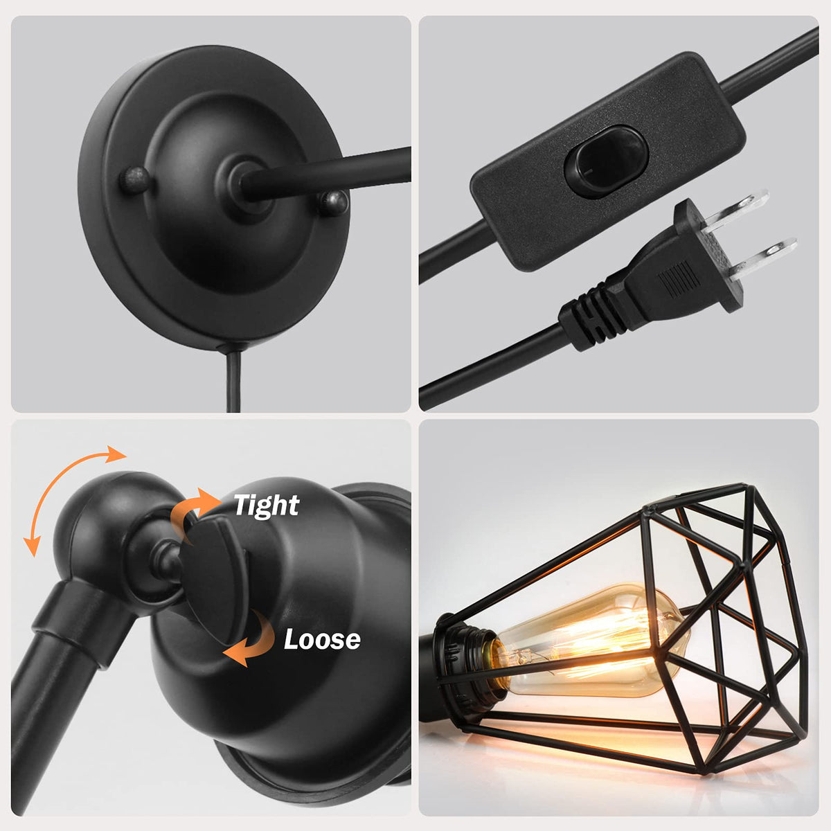 WimiSom wall sconce for dry places works well in kitchens and entries