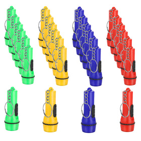 Winbar mini flashlight keychain in red lights the path during night walks