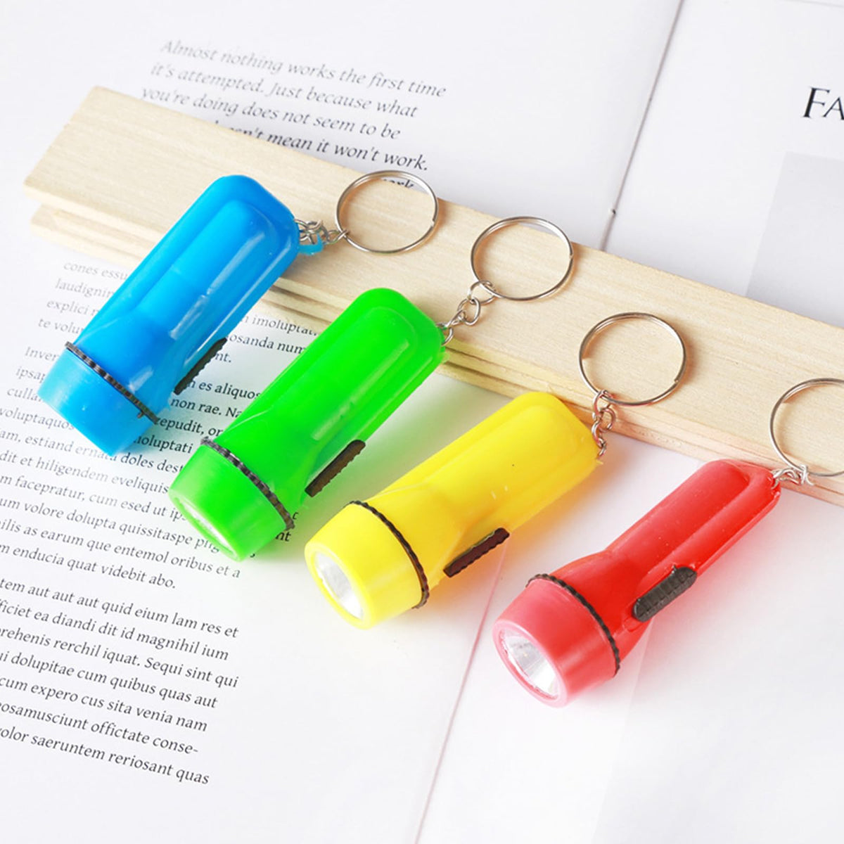 Winbar mini flashlight keychain stainless steel ring adds durability for daily use