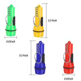 Winbar mini flashlight keychain in yellow provides portable light for outdoor trips