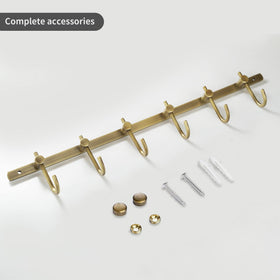 WINCASE durable-brass-construction-hook-rack ensures long-lasting use in busy households.